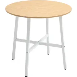 Homcom Esstisch - Moderner Industriestil mit stabilen Metallbeinen - Esstische: Stabiler Esstisch im industriellen Stil mit großer Tischplatte für 3-4 Personen, ideal für kompakte Räume und vielseitige Nutzung.