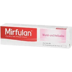 Mirfulan Wund- und Heilsalbe - Arzneimittel zur schnellen Heilung wunde Haut mit Zinkoxid und Lebertran, ideal für die Unterstützung der Hautregeneration und Linderung von Juckreiz.
