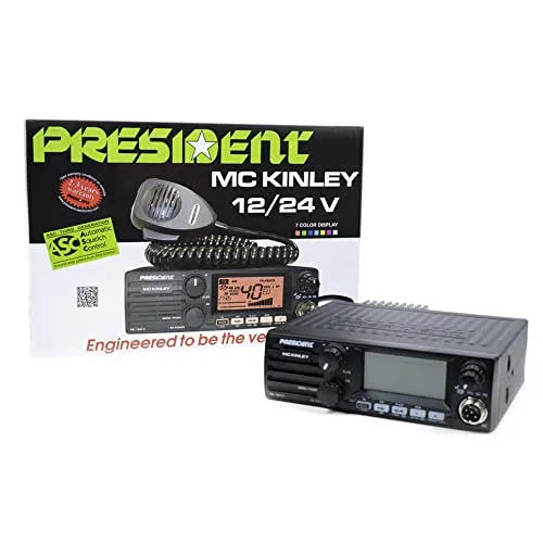 Radio CB President MC Kinley ASC AM-FM-LSB-USB 40CH ANL NB Hi-Cut 12/24