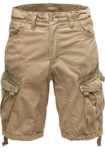 Amaci&Sons Cargoshorts LACKAWANNA Herren Bermuda Shorts W34 - Bequeme Cargoshorts aus 100% Baumwolle, ideal für den Alltag. Mit praktischen Taschen und einem lässigen Regular Fit für optimale Bewegungsfreiheit.