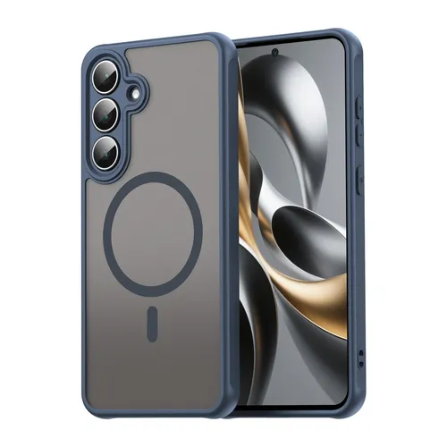Matte Case Magsafe für Samsung Galaxy S25 FE Schutzhülle Passgenau Blau