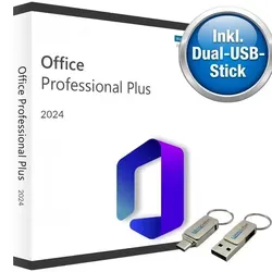 Microsoft Office 2024 Pro Plus Vollversion mit USB-Stick