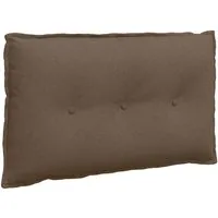 vidaXL Rückenkissen Braun 80 x 19 x 50 cm - Stylisches Rückenkissen für drinnen mit hochwertigem Stoff und weicher Polyesterfüllung. Ideal für Wohnzimmer und Heimbüros, sorgt es für Komfort und eleganten Stil. Einfacher Bezugwechsel durch praktischen Reißverschluss.