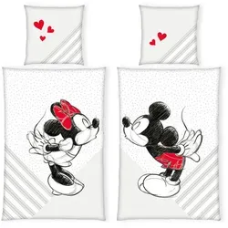 Disney Bettwäsche-Set Mickey & Minnie - Bettwäsche für Kinder, hochwertiges Material und ein zauberhaftes Design mit Mickey & Minnie für süße Träume.