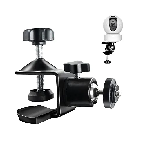 duozoanz Kamera Klemmhalter Halterung Clamp Mount - Flexible Kameraclip mit Universal Montageplatte und 1/4