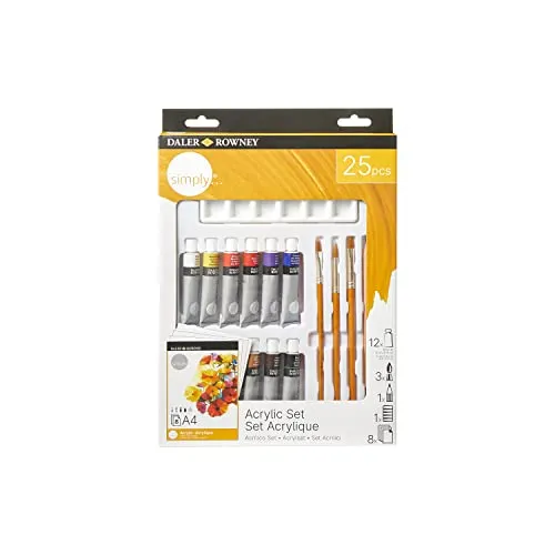 DALER-ROWNEY Simply Acryl-Set, sortiert