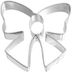 RBV BIRKMANN Birkmann Ausstechform Schleife, Ausstecher, Plätzchenform, Keks, Plätzchen, Edelstahl, 6.5 cm, 190931
