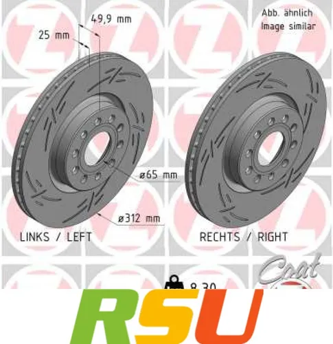 Produktbild Zimmermann Bremsscheibe BLACK Z 100.3300.53