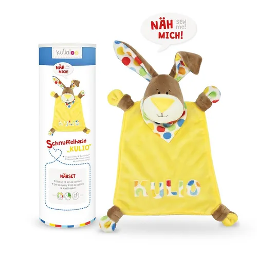 Produktbild Kullaloo Materialset Schnuffeltuch Hase ''Kulio'' DIY Kinder Geschenk