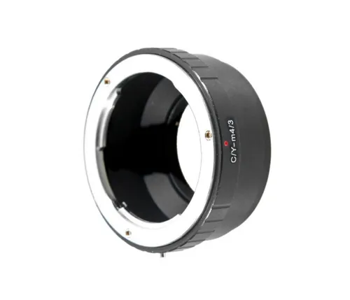 ayex Objektivadapter Contax Yashica C/Y an Micro FourThirds - Hochwertiger Adapter für Contax Yashica C/Y Objektive an Micro FourThirds. Robuste Verarbeitung aus Messing und Aluminium, ideal für präzise Fotografie ohne Beeinträchtigung der Bildqualität.