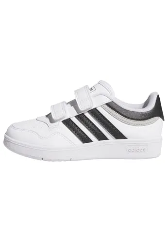 adidas Unisex Kinder Hoops 4.0 Shoes - Stylische Sneaker für kleine Füße - Sneaker in Cloud White, Core Black und Grey Two, ideal für den Alltag und sportliche Aktivitäten.