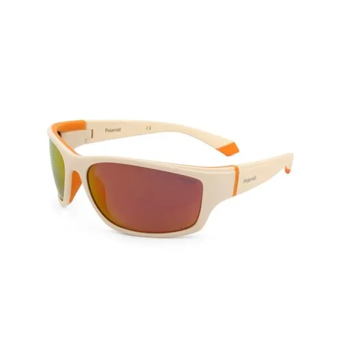 Polaroid Pld 2135/s IXN/OZ WHTE ORANGE Sunglasses Men's Acetate, Standard, 65