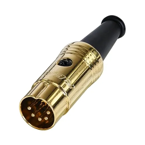 Produktbild REAN 5-pol DIN Audio Stecker vergoldetes Gehäuse und Kontakte - NYS322AG