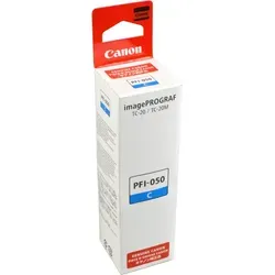 Canon Tinte 5699C001 PFI-050C Cyan (70ml) - Druckerpatrone für Canon imagePROGRAF Modelle, bietet brillante Farbwiedergabe und hohe Seitenleistung mit 70ml Inhalt.