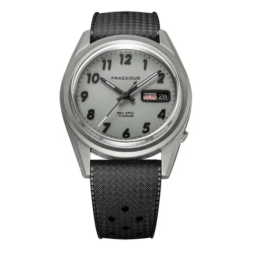 Praesidus REC SPEC Automatik Titanium Day-Date Full Lume Grau Militär Herren Uhr