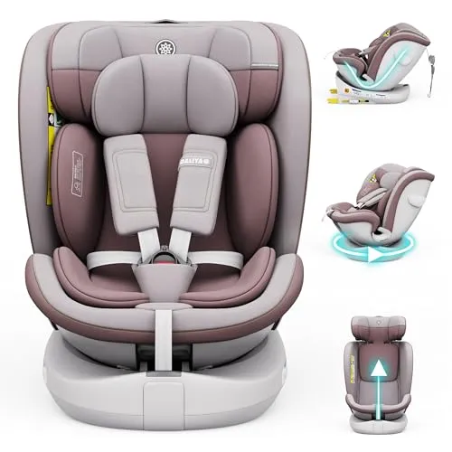 Daliya Kindersitz ROTAZIONE I-SIZE 40-150 cm - 360° drehbar, I-Size zertifiziert und mit 8 Sitzpositionen für optimalen Komfort