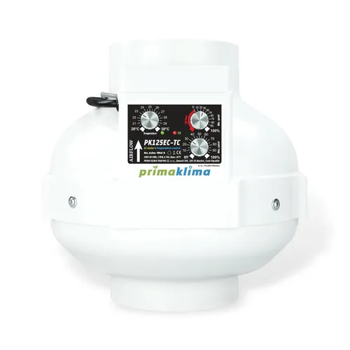 Prima Klima PK125EC-TC Rohrventilator mit Temperatursteuerung