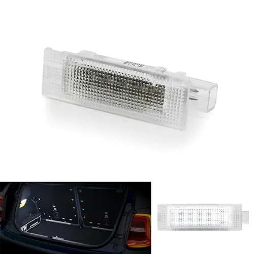 MTS Individual LED Kofferraumbeleuchtung Handschuhfachbeleuchtung Einstiegsbeleuchtung Interieur Innenraum Tür Leuchte Lampe Ambiente 6000K Kaltweiss (Passend für FIAT 500 Punto Panda Doblo)