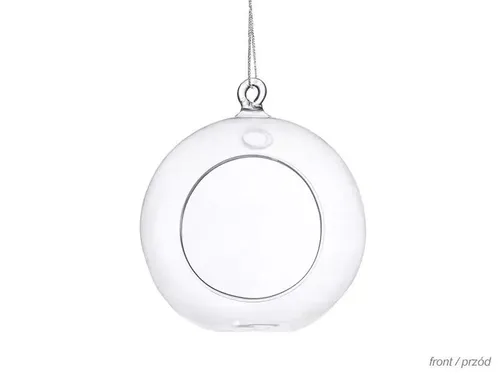 Kule szklane świeczniki 10cm 4szt PartyDeco 5901157490469