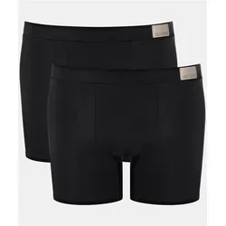 Sloggi Herren GO Natural Short C2P, Black, M - Retroshorts für Herren aus GOTS-zertifizierter Bio-Baumwolle, besonders weich und komfortabel mit elastischem Tunnelbund für perfekten Sitz.
