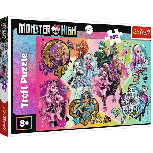 Puzzle 300 elementów. Monster High. Zombie górą Trefl 5900511230277
