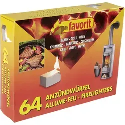 favorit Grillanzünder Favorit Anzündwürfel - 64 Stück, sicher und effizient für ein schnelles Grillvergnügen
