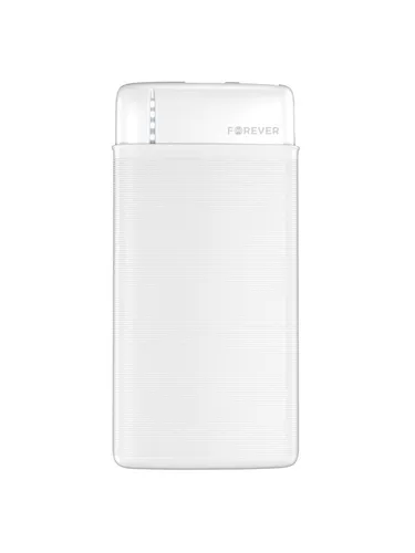 Forever TB-100M 10.000 mAh Powerbank White Powerbank (Akku) - Weiß - 10000 mAh