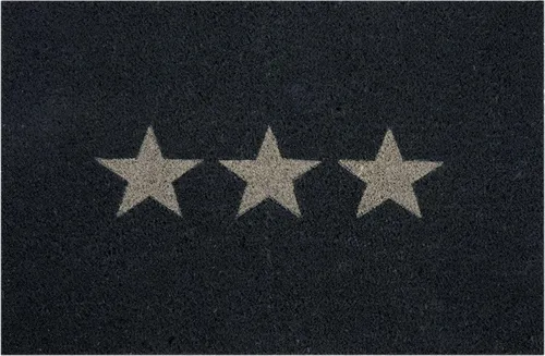 Fußmatte Stars Kokos dunkelgrau, 40 x 60 cm