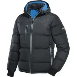 Thermojacke 9894, schwarz/blau, Größe M - Funktionsjacke mit isolierender Thermo-Funktion, ideal für kalte Tage und Outdoor-Aktivitäten.