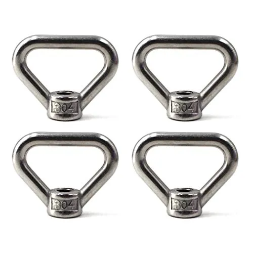 Stück M8 Lifting Eye Nut Ring Dreieck Form Gewinde Augenmutter 304 Edelstahl Mutter 4