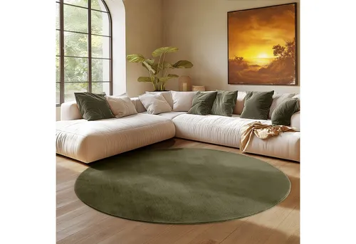 SIMPEX24 Teppich Unicolor in grün von SIMPEX24