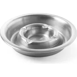 HENDI Aschenbecher mit Rinne 160 mm Edelstahl, stapelbar von HENDI