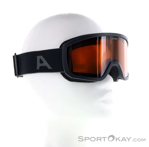 Alpina Scarabeeo JR Kinder Skibrille Schwarz von Alpina