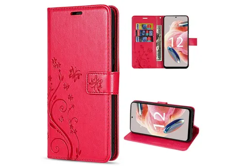 betterfon Handyhülle Handytasche für Xiaomi Redmi Note 12 5G / Poco X5 5G, Bookstyle-Hülle: Magnetverschluss 3 Kartenfächer & Standfunktion