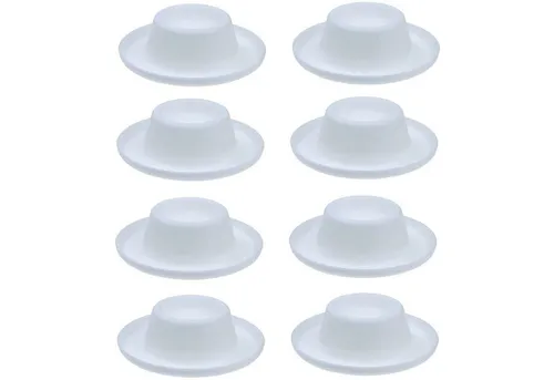 meberg Eierbecher Spülmaschinen geeignet, Eier-Halter mit Ablage, (6-tlg), 6er Set Eierbecher weiß Kunststoff, Stapelbare Eierständer