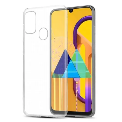 Cadorabo Hülle kompatibel mit Samsung Galaxy M21 / M30s Hülle Silikon Handyhülle für Galaxy M21 Case aus [Nie vergilben Technologie], Kratzfeste Schutzhülle für Samsung Galaxy M21 - VOLL TRANSPARENT