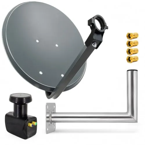 PremiumX Satelliten-Komplettanlage 60cm Anthrazit von PremiumX