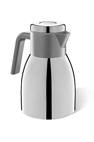 Zack CALDO Thermoskanne 10 L - Bruchfeste Isolierkanne aus Edelstahl - Thermobehälter | Die CALDO Thermoskanne von Zack bietet 10 L Fassungsvermögen, ist bruchfest und ideal für heiße sowie kalte Getränke. Mit modernem Design und tropffreiem Ausgießen durch Pushbutton-Verschluss.