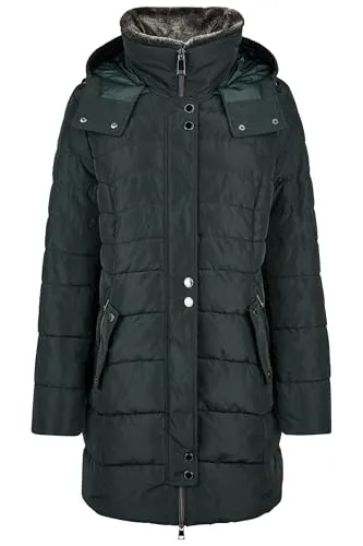 BARBARA LEBEK Jacke Down Free mit Kapuze und Webpelz - 48 - Stylische Outdoor Daunenjacke für Damen mit Kapuze und weichem Webpelz, perfekt für kalte Tage und modische Auftritte.