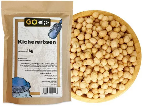 1kg Kichererbsen getrocknet Sack Hülsenfrüchten Premium Qualität