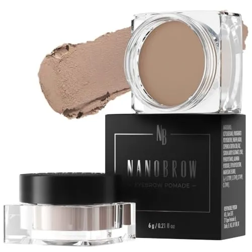 Augenbrauen Pomade Nanobrow Eyebrow Pomade Light Brown - Wasserfeste, Colorierende Pomade. Präzise Kontur und Auffüllen Augenbrauen