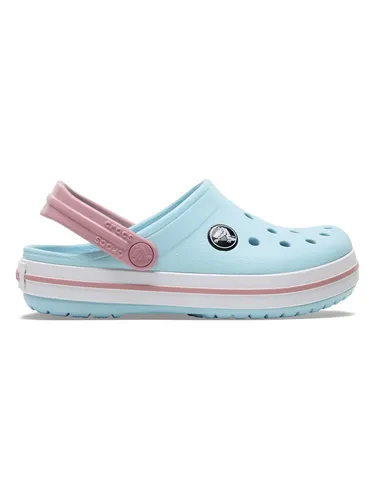 Crocs Crocband Clog K Ice Blue/White Gr. 28-29 - Clogs für Kinder mit kippbarem Fersenriemen für sicheren Halt. Leicht, bequem und personalisierbar mit Jibbitz™-Ansteckern - ideal für aktive Kids!