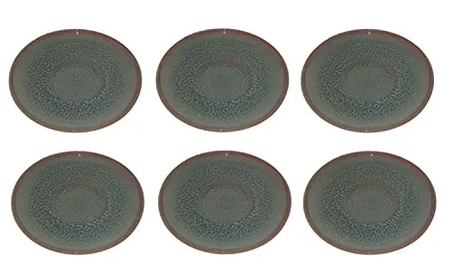 Villeroy & Boch Crafted Breeze 6er Set Kaffee Untertassen blau D. 15cm Porzellan