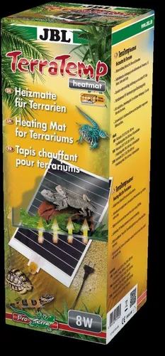 JBL Heizmatte für Terrarien - 15 W, selbstklebend und optimale Wärmestrahlung für Tiere und Pflanzen, inklusive Verkleidungsfolie