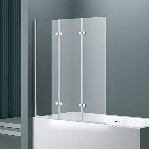 doporro Duschwand für Badewanne – Faltwand mit Nano-Versiegelung