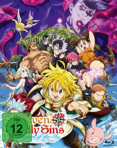 The Seven Deadly Sins: Prisoners of the Sky - Blu-ray - Anime-Film, freigegeben ab 12 Jahren, mit aufregenden Abenteuern und beeindruckender Animation.