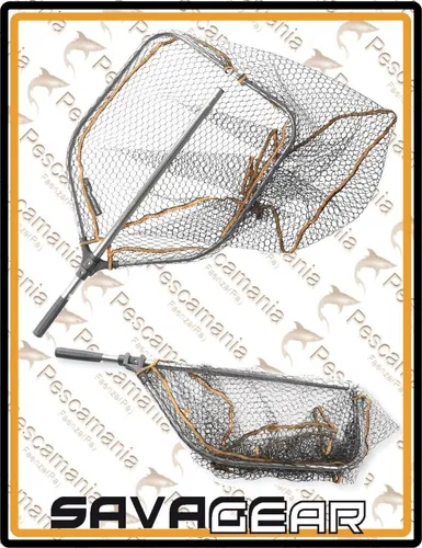 Guadino Aluminium Savage Gear 70x85cm - Handhaben und abschließbar - Kescher & Netze, robuster Unterfangkescher mit abschließbarem Design für sicheren Transport und Aufbewahrung.