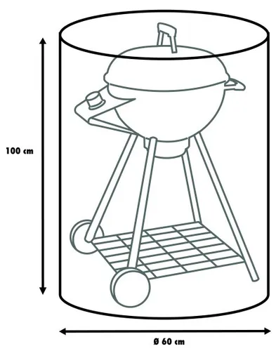 Primaster Universal Schutzhülle für Kugelgrills und Water Smoker