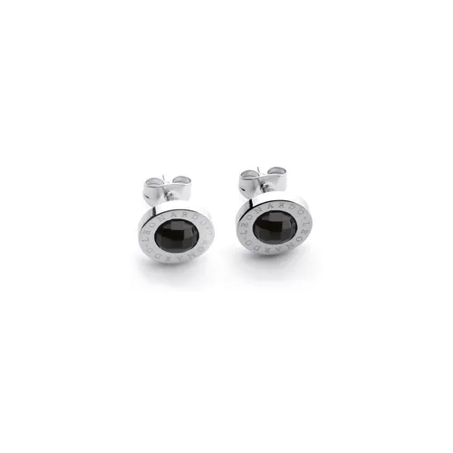 LEONARDO Paar Ohrstecker Matrix Classics Silber Schwarz - Elegante Ohrringe aus Edelstahl in Schwarz und Silber, ideal für jeden Anlass und ein stilvolles Accessoire.