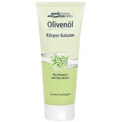 medipharma cosmetics Olivenöl Körperbalsam 200 ml - Ganzkörperpflege mit hochwertigen Olivenölen, nährt und pflegt die Haut intensiv für ein geschmeidiges Hautgefühl.
